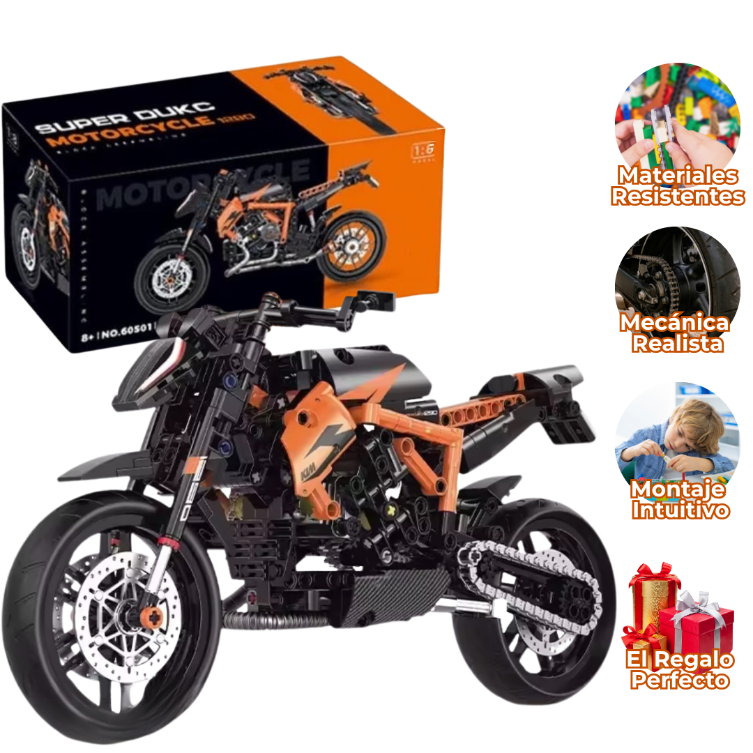 Moto de piezas construibles